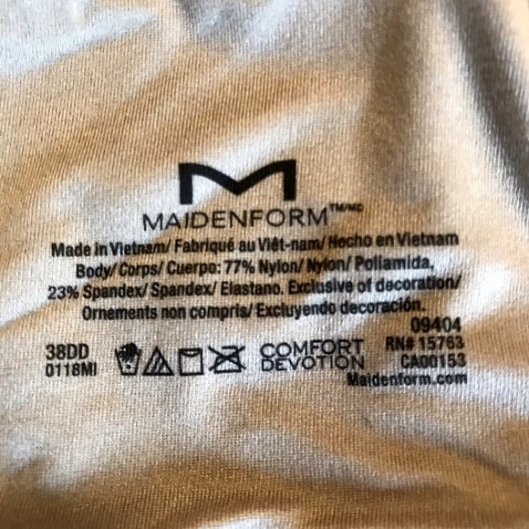 NEW Maidenform Comfort Devotion 38DD Lace Shaping Bra - Picture 14 of 14